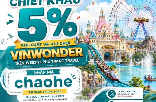 VinWonders Cửa Hội: Đặt Vé Qua Phú Trang Travel Giảm Ngay 5%